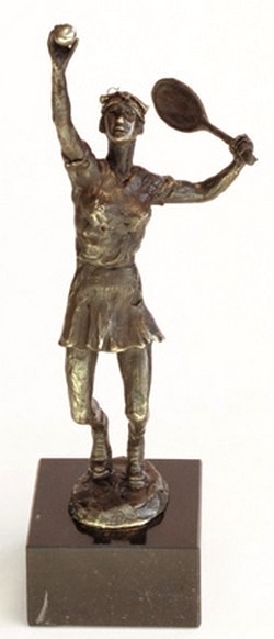 Tennis Dame Bronzensculptuur MA257